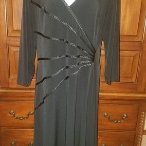 Flattering Black Dress size 16